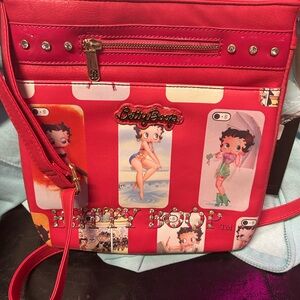 Betty Boop Pink  Crossbody Bag